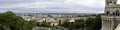 Panoramic view of the city of Budapest from the viewpoint of Fisherman`s Bastion, Budapest, Hungary Royalty Free Stock Photo