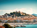 Panoramic view of the city of Cannes Royalty Free Stock Photo