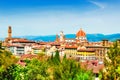 Panoramic view of city center of Florence, Italy Royalty Free Stock Photo