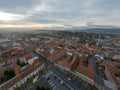 Panoramic view of the city of Cluj Napoca, Kolozsvar, Romania