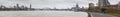 Panoramic view of the city Cologne - the river Rhine and Hohenzollern Bridge with Cologne Cathedral Royalty Free Stock Photo