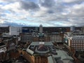 Panoramic view of the city of Coventry, England, UK Royalty Free Stock Photo
