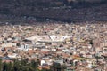 Panoramic view of the city of Cuzco, with a clear blue sky Royalty Free Stock Photo