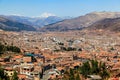 Panoramic view of the city of Cuzco Royalty Free Stock Photo