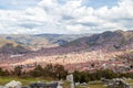 Panoramic view of the city of Cuzco. Royalty Free Stock Photo