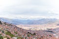 Panoramic view of the city of Cuzco Royalty Free Stock Photo