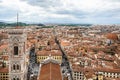 Panoramic view of city of florence -Firenze- in tuscany region, Italy by day Royalty Free Stock Photo