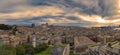 Panoramic view of the city of Genoa - Liguria - Italy Royalty Free Stock Photo