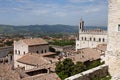 Panoramic view of the city of Gubbio Royalty Free Stock Photo