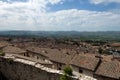 Panoramic view of the city of Gubbio Royalty Free Stock Photo