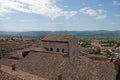 Panoramic view of the city of Gubbio Royalty Free Stock Photo
