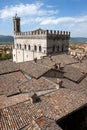 Panoramic view of the city of Gubbio Royalty Free Stock Photo
