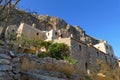 Panoramic view of the city inside the mythical castle of Monemvasia Royalty Free Stock Photo