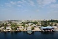 Panoramic view of the city Ismailia in Egypt - Africa.