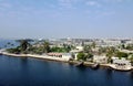 Panoramic view of the city Ismailia in Egypt - Africa.