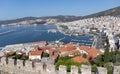 Panoramic view of the city of Kavala, Macedonia, Greece.