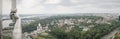 Panoramic view on the city of Kiev from Motherland monument, Ukraine