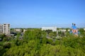 Panoramic view of the city of Komsomolsk-on-Amur, Russia