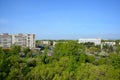 Panoramic view of the city of Komsomolsk-on-Amur, Russia