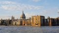 Panoramic view of the city of london Royalty Free Stock Photo