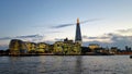 Panoramic view of the city of london Royalty Free Stock Photo