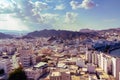 Panoramic view of the city Muscat capital of Oman from Fort Muttrah