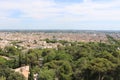 Panoramic view of the city of Nimes Royalty Free Stock Photo