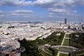 Panoramic view of the city of Paris, France Royalty Free Stock Photo