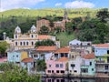 Panoramic view of the city of Pirapora do Bom Jesus and the Sanctuary of Senhor Bom Jesus de Pirapora in the background.