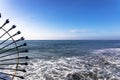 Panoramic view of the city of Playa del Carmen in the famous Mayan Riviera bathed by the Caribbean Sea with paddle surfers.