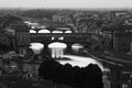 Panoramic view of the city. Ponte Vecchio