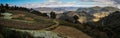 Panoramic view on the city of Quetzaltenango and the hills around, coming down from the Cerro Quemado, Altiplano, Guatemala