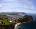 Panoramic view of the city of Ribadesella.Asturias, Spain