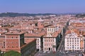 Panoramic view of City of Rome from the roof of Altar of the Fatherland, Italy