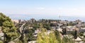 Panoramic view of the city Safed Zefat, Tsfat and the Sea of Galilee in northern Israel Royalty Free Stock Photo