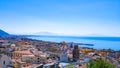 Panoramic view of the city of Salerno, the Gulf of Salerno