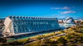 Panoramic View of the city of Sciences and arts in Valenciain Valencia, Spain Royalty Free Stock Photo