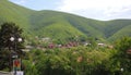 Panoramic view of the city of Sheki Royalty Free Stock Photo