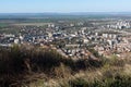 Panoramic view of city of Shumen, Bulgaria Royalty Free Stock Photo