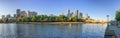 Panoramic view of city skyline. Melbourne is the main city in Vi