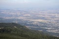 View of city of Sofia from Kamen Del Peak at Vitosha Mountain Royalty Free Stock Photo