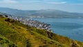 Panoramic view of the city of Tiberias and The Sea of Galilee Royalty Free Stock Photo