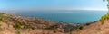 Panoramic view of the city of Tiberias and The Sea of Galilee Royalty Free Stock Photo