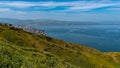 Panoramic view of the city of Tiberias and The Sea of Galilee