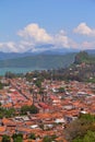 Panoramic view of the city of valle de bravo in mexico II