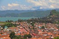 Panoramic view of the city of valle de bravo in mexico VIII