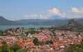 Panoramic view of the city of valle de bravo in mexico I