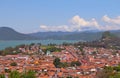 Panoramic view of the city of valle de bravo in mexico III