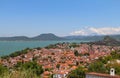 Panoramic view of the city of valle de bravo in mexico VI