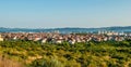 Panoramic view of the city of Zadar from nearby road